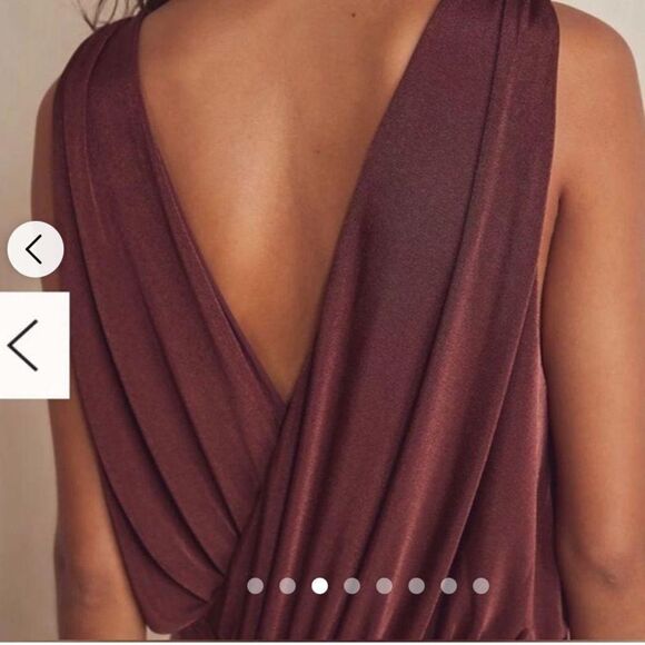 Intimately Free People Night Owl Sleeveless Crossover Bodysuit Nutmeg Small NWT - Picture 3 of 12